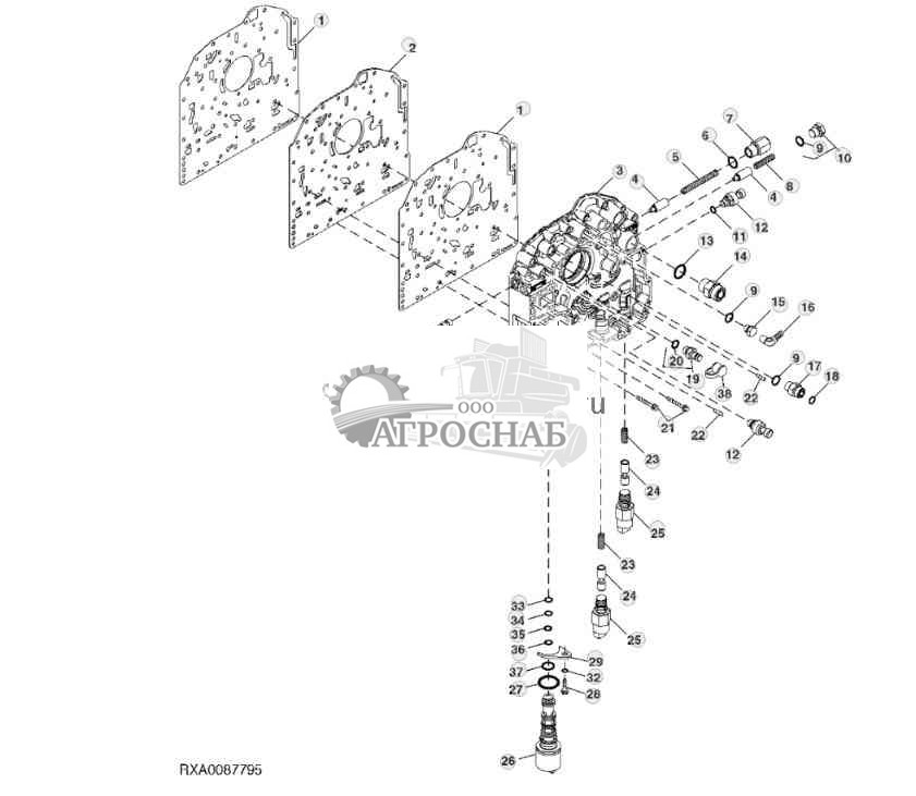 Корпус распределителей и распределители коробки передач 